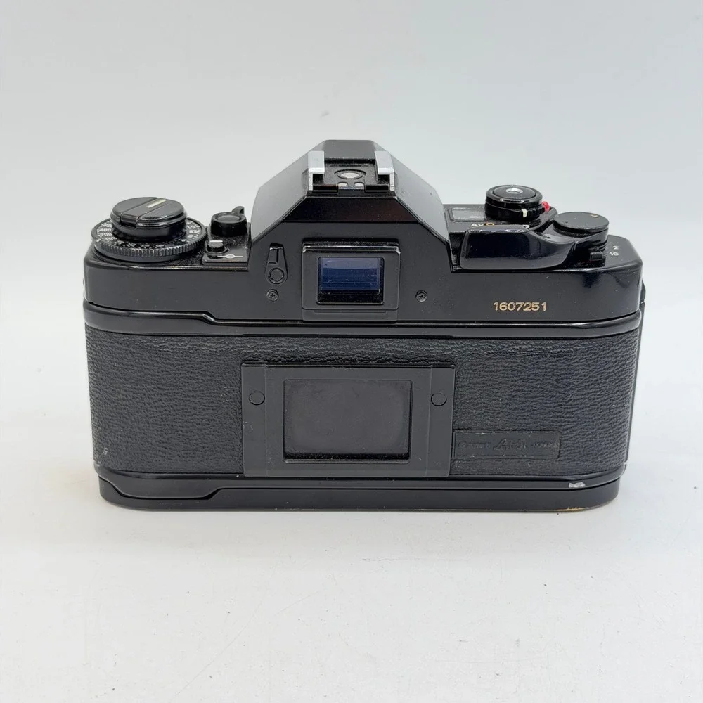Lot of 2 Canon A-1 35mm SLR Film Camera Body Black Vintage Tested - For Parts